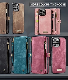 olcso -telefon Ügy Kompatibilitás iPhone 16 15 14 Pro Max Plus iPhone 16e iPhone 13 12 11 Pro Max Mini Pénztárca kártya tok Állvánnyal Mágneses Cipzár Retro TPU PU bőr