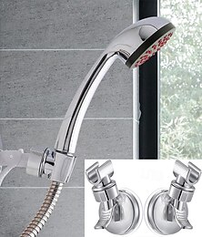 economico -supporto per soffione doccia ventosa supporto per soffione doccia altezza regolabile montaggio a parete supporto per soffione doccia staffa abs rimovibile supporto per soffione doccia portatile