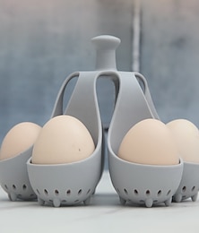 economico -cuociuova in camicia - utensile in silicone per bollire le uova, portauova sode, tazze per cuocere le uova in camicia, per preparare uova sode o alla coque, portauova da cucina