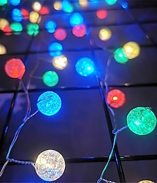 abordables -Guirlande lumineuse à 100 LED alimentée par batterie de 3 m, guirlande lumineuse d'extérieur étanche pour arbre de Noël, jardin, décoration de Noël
