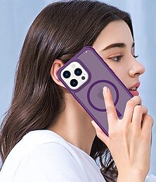 levne -telefon Carcasă Pro iPhone 16 Pro Max Plus iPhone 15 Pro Max Plus iPhone 14 13 12 Pro Max Plus iPhone 14 Pro Max iPhone 13 Pro Max Zadní kryt Magnetické Podpora bezdrátového nabíjení Nárazuvzdorné