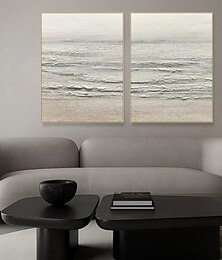 economico -wabi sabi arte dipinto a mano onde del mare bianco decor pittura a olio grande parete dipinta a mano texture paesaggio marino pittura moda arte murale onda pittura a olio spiaggia bianca tela pittura