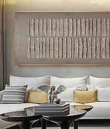 preiswerte -großes abstraktes Leinwandgemälde handgemalt grau minimalistisches abstraktes Gemälde nordisches abstraktes Gemälde für Wohnzimmer braune Wabi-Sabi-Gemälde braunes abstraktes Gemälde mittelalterliche