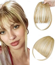 abordables -Franges Droit Cheveux Synthétiques Femme