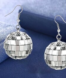 baratos -Brincos em Argola Geométrico Séries Totem Brincos Jóias Prata / Estilo 2 ouro / Estilo 2 prata Para Festa Trabalho