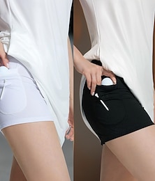 abordables -Femme Shorty Noir Blanche Protection Solaire Vêtements de tennis Vêtements de golf Vêtements de golf pour femmes, tenues, vêtements