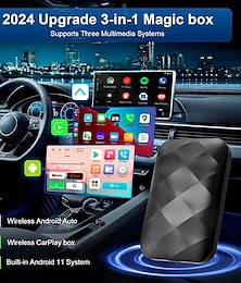 abordables -adaptateur carplay sans fil &Adaptateur sans fil Android Auto pour iPhone, appareil de streaming AI Box pour voitures avec CarPlay filaire OEM Magic Link CarPlay