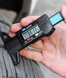 economico -misuratore di profondità del battistrada del pneumatico 0-25,4 mm/1 pollice misuratore di profondità del battistrada portatile misuratore di profondità del pneumatico con display LCD per auto