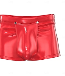 economico -Pantaloni Boxer aderenti Biancheria intima Costume di Carnevale Per uomo Metallico Lucido Costume Sexy Spandex Costume per Performance Club Pole Dance Halloween Carnevale Adulti