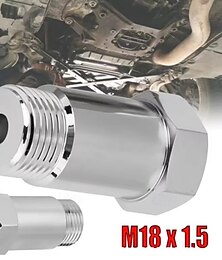 abordables -1 pcs m18x1.5 capteur d'oxygène o2 prolongateur de capteur d'oxygène o2 entretoise de capteur d'oxygène voiture cel fix vérifier l'adaptateur d'éliminateur de voyant moteur convertisseur