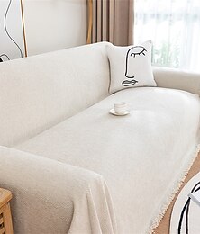 abordables -Serviette de canapé en chenille de haute qualité, tissu doux et moelleux, parfait pour protéger les canapés de la saleté et des taches, durable et confortable, idéale pour une utilisation quotidienne,