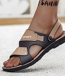 abordables -sandales de sport pour hommes avec sangles réglables, chaussures d'extérieur confortables pour la plage, la randonnée et les vêtements décontractés