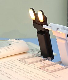 economico -luce da libro led usb ricaricabile luce da lettura protezione occhi luce notturna clip portatile luce da scrivania segnalibro luce da lettura 1/2 pz