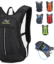 preiswerte -18 L Tagesrucksack Rucksack Reißverschluss Mehrere Taschen tragbar Langlebig Außen Wandern Camping Militär Nylon Schwarz Rot Blau