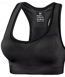 economico -Per donna Reggiseno Spallina Confortevole La libertà Traspirante Gli sport Tinta unica Reggiseni sportivi Top reggiseno Per Allenamento in Palestra Corsa Fitness Taglia piccola Abbigliamento sportivo