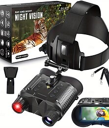 economico -occhiali per la visione notturna a infrarossi per adulti binocolo ricaricabile con schermo da 2,7 pollici video e foto fhd 1080p zoom ottico e digitale 8x compatibile con casco mich