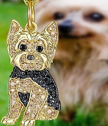 economico -Collana Cromo Per donna Di tendenza stile sveglio Classico Con animale Adorabile Di forma geometrica Collana Per Giornaliero