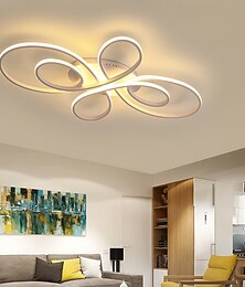 economico -plafoniera moderna a led multi anelli montaggio a filo design isola plafoniere finiture in metallo verniciato 110-240v 80cm