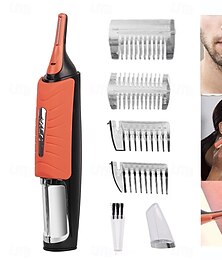 ieftine -aparat de tuns de precizie micro sprâncene, urechi, nas, aparat de tuns aparat de ras aparat de tuns personal pentru îngrijirea feței, cu lumină LED