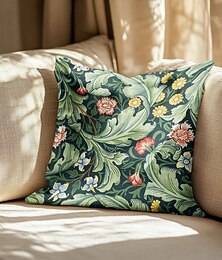 abordables -célèbre peinture double face taie d'oreiller 4pc inspiré par william morris doux décoratif carré coussin cas taie d'oreiller pour chambre salon canapé canapé chaise