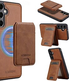 economico -telefono Custodia Per Samsung Galaxy S24 Ultra S24 Plus S24 S24 FE S23 S23 Ultra S23 Plus S22 S22 Plus Ultra S21 FE Per retro Con supporto A calamita Supporta la ricarica wireless Retrò TPU pelle