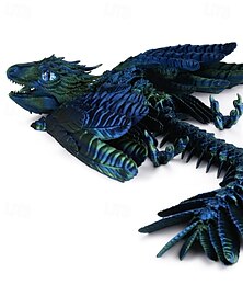 levne -opeřený wyvern drak 3D tištěný drak kloubový drak neposedný drak 3D tištěné hračky stolní mazlíček