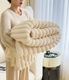 billiga -faux kanin slängfilt mysig slängfilt slängfilt sherpa baksida varm och mysig släng dekorativ för sovrummet soffa golv gors