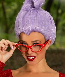 economico -parrucca da fata madrina per donna per carnevale