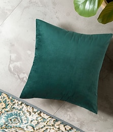 economico -cuscini decorativi 1 pz fodere per cuscini fodera per cuscino in velluto tinta unita moderno cucitura quadrata tradizionale classico rosa blu verde salvia viola giallo