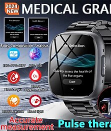 economico -ET593 Smart Watch Monitoraggio della Pressione Sanguigna Monitoraggio della Salute Bluetooth Chiamate SOS Uomini Donne Tracker Sport Fitness Smartwatch
