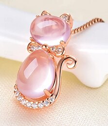 economico -Collana Pietra Per donna Di tendenza stile sveglio Classico Con animale Adorabile Collana Per Giornaliero