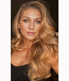 halpa -blake eloisa inspiroidut peruukit synteettinen peruukki body wave epäsymmetrinen peruukki pitkät ruskeat synteettiset hiukset naisten muodikas muotoilu pehmeä luonnonruskea