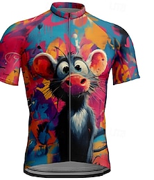 baratos -Homens Camisa para Ciclismo Manga Curta Moto Camiseta Camisa / Roupas Para Esporte com 3 bolsos traseiros Ciclismo de Montanha Respirável Secagem Rápida Design Anatômico Capilaridade Amarelo Azul