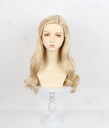 economico -parrucca sintetica per cosplay, parrucca da cosplay di Glinda, costume da donna per adulti, parrucca da gioco di ruolo di Halloween per carnevale