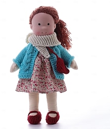 preiswerte -Waldorfpuppe mit Baumwollkörper, Künstlerpuppe, handgefertigte Mini-Anziehpuppe zum Selbermachen (Zubehör Bär nicht im Lieferumfang enthalten) für Weihnachtsgeschenke