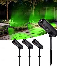 voordelige -Solar spotlights - Solar uplights, buiten Solar LED wandlamp, IP65 waterdichte groene pad tuinverlichting voor bomen, pad, tuin en landschapsdecoratie 2/4 stuks