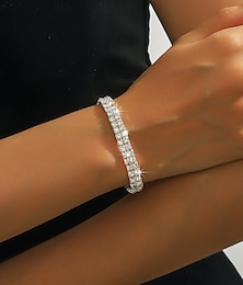 economico -Per donna Braccialetto Stravagante Laurea Prezioso Elegante Moda Lega Gioielli braccialetto Argento Per Feste