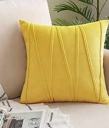 economico -decorativi cuscini di lancio coperture del cuscino di tiro a righe di velluto moderno decorativo solido cuscino copre federe morbide accogliente per divano letto divano auto soggiorno rosa blu verde