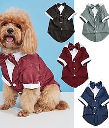 baratos -Cachorros Casacos Moda Inverno Quente Da Moda Confortável Ao ar livre Dia a Dia Interior Festa de Casamento Roupas para cães for Small Médio
