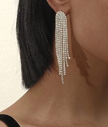 economico -Per donna Orecchini a bottone Fantasia Gioia Elegante Moda Orecchini Gioielli Argento Per Feste