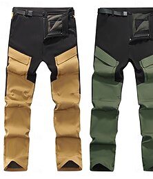 abordables -pantalon d'escalade pour homme pantalon de sport épaissi randonnée trekking pantalon d'extérieur résistant à la coupe slim pantalon chaud gris - fabricant 4XL / taille européenne 56
