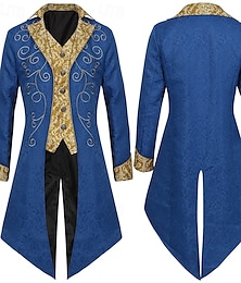preiswerte -Punk & Gothic Mittelalterlich Steampunk Mantel Cosplay Kostüm Smoking Vampir Gentleman Herren königlich Steampunk Karneval Maskerade Leistung Cocktailparty Renaissance-Messe Erwachsene Mantel