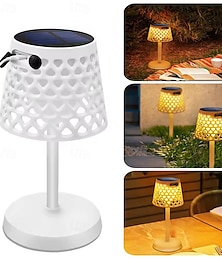 economico -lampada da scrivania con ricarica USB solare - lampada da campeggio per esterni, bar &lampada da tavolo da pranzo per caffetteria, luce notturna e lampada da lettura 1 pz