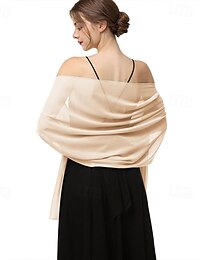 abordables -Foulard pour femme Baoqiya, châles et écharpes pour robe de soirée, châle en mousseline de soie, doux, élégant, soyeux, pashmina, foulards de mariée