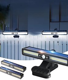 お買い得  -モーションセンサー付き超高輝度ソーラークリップオンランドスケープライト - 中庭、庭、フェンス、ガレージ、屋外照明装飾用のソーラーナイトライト 1個