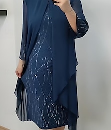 levne -Dámské Dlouhé šaty Maxi šaty Volnočasové šaty Koktejlky Šaty pro svatební hosty Šifonové šaty Elegantní stylové Na běžné nošení Párty Denní Zásnuby Běžný Bez vzoru Bez rukávů Tričkový Černá Tmavomodrá