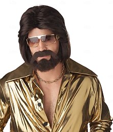 economico -parrucca da tizio rocker in costume california (solo parrucche)