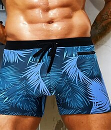 preiswerte -Herren Badehose Badeshorts Schnelltrocknend Bequem Atmungsaktiv Bademode Unterteile Kordelzug Schwimmen Surfen Strand Wassersport Tropisch Sommer