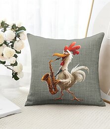 abordables -Housse de coussin décorative en forme d'animal amusant, 1 pièce, douce, carrée, pour canapé, chambre à coucher, salon, canapé, chaise, rôtissoire