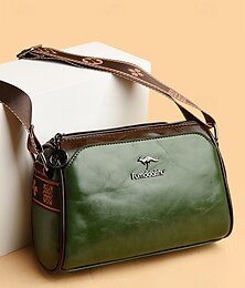 お買い得  -女性用ヴィンテージフェイクレザークロスボディショルダーバッグ - 調節可能なストラップ付きのエレガントでコンパクトなデザイン。日常使い、旅行、カジュアルなお出かけに最適。ブラック ホワイト ブラウン